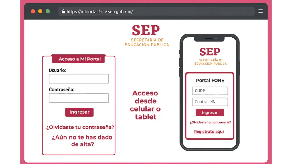 mi portal fone inicio sesion sep acceso docentes mexico