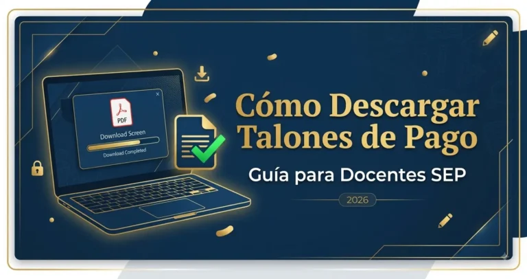 Cómo descargar talones de pago en Mi Portal FONE – Guía para docentes SEP