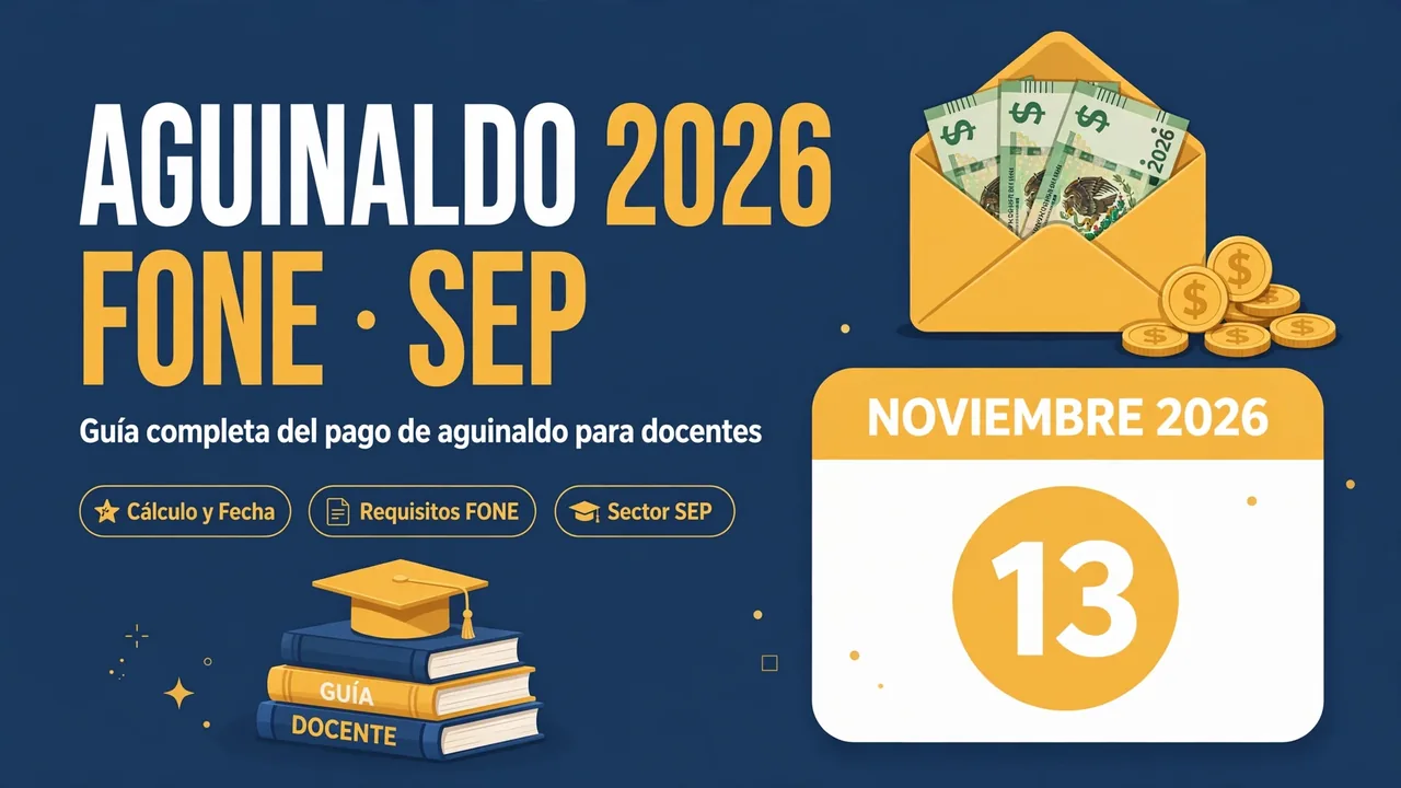 Aguinaldo FONE 2026: cuándo se paga la primera y segunda parte 1 featured aguinaldo 2026 1